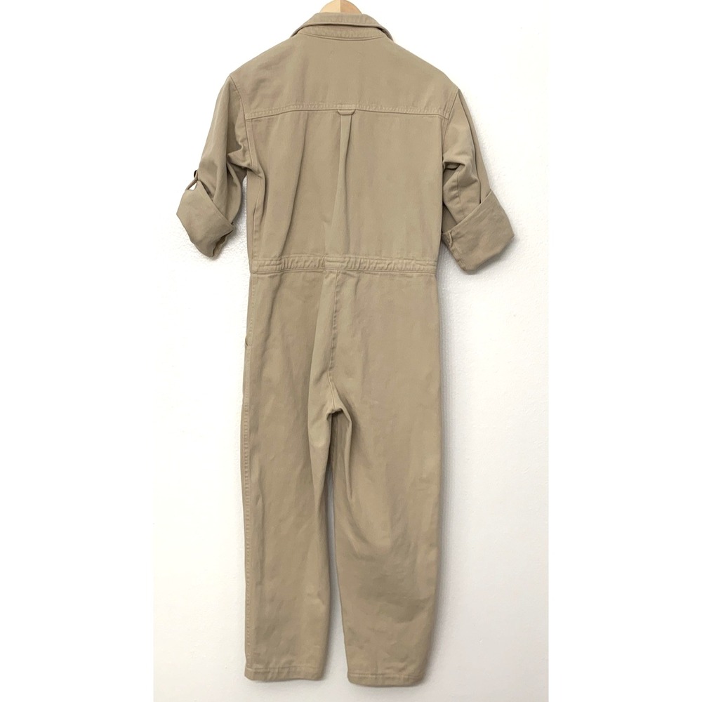 Anthropologie Rita Row Halla Jumpsuit Womens Size XSmall Denim Crop 100% Cotton - Picture 4 of 13